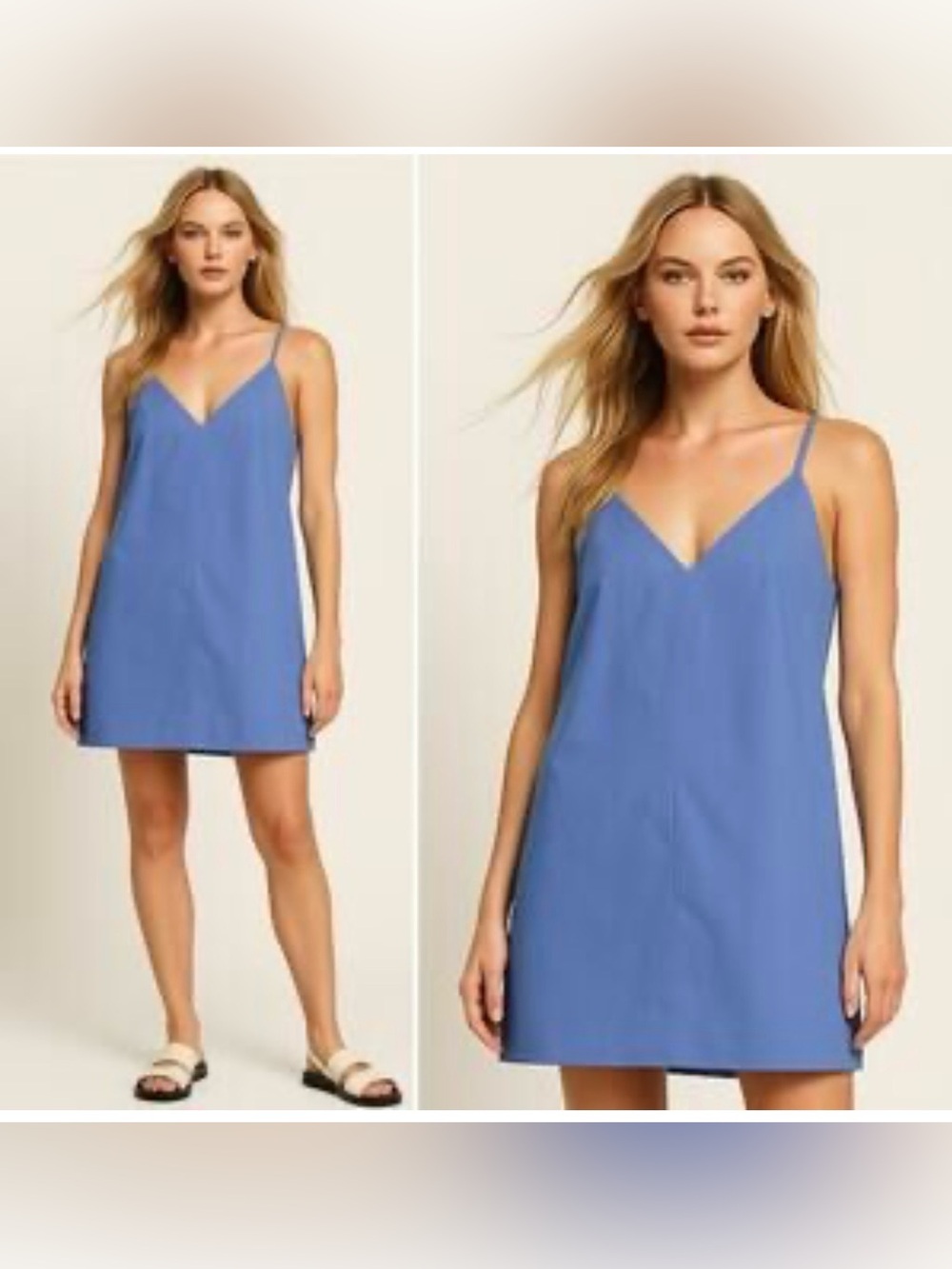 Everlane Lavender Slip Mini Dress